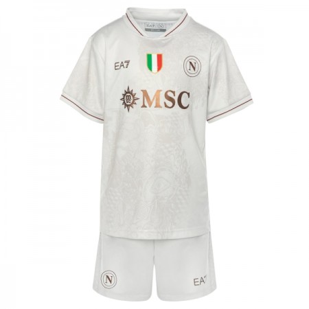 Camisolas SSC Napoli Criança 2º Equipamento Alternativa 2025-26 Manga Curta